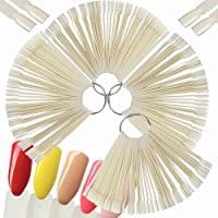 200pcs Uñas Falsa Muestras Mostrador Display Exhibidor de Uñas Postizas para Pintar Uñas Practicas Arte de Uñas Tips…